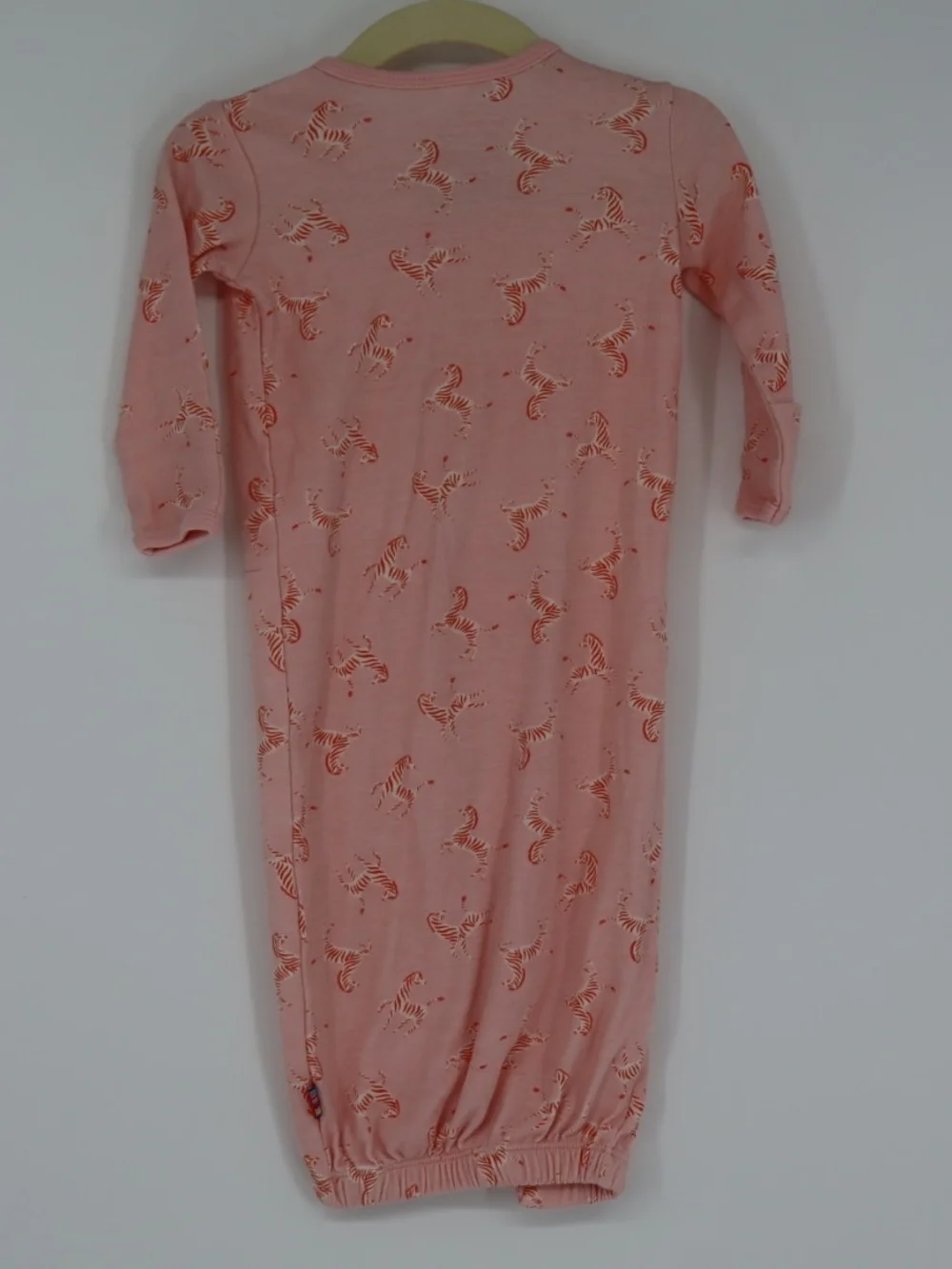 Magnetic Me Pink Organic Infant Gown Zebra Print Newborn-3 Months Organic Cotton